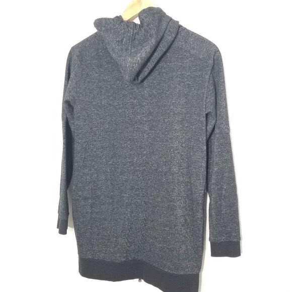 💕Thyme Maternity Gray Cozy Full Zip Hoodie Sweater Small - Picture 6 of 10